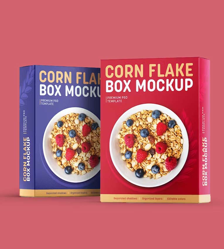 Colorful Cereal Boxes